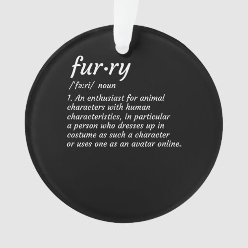 Definition Furry Fandom Furries Design Cosplay Ornament