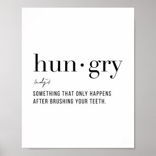 Definition Hungry Poster