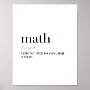 Definition Math Poster