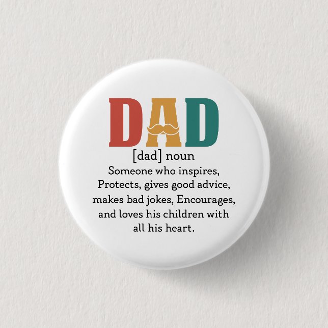 Definition of a Dad Button (Front)