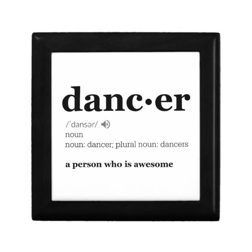 Definition of a Dancer Gift Box