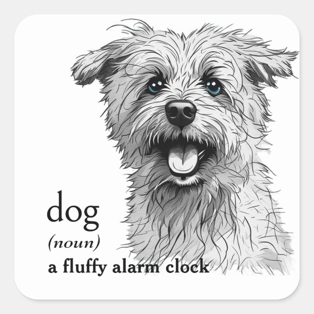 Definition Of a DOG  Square Sticker (Front)