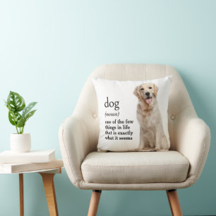 Definition Of a DOG Throw Pillow