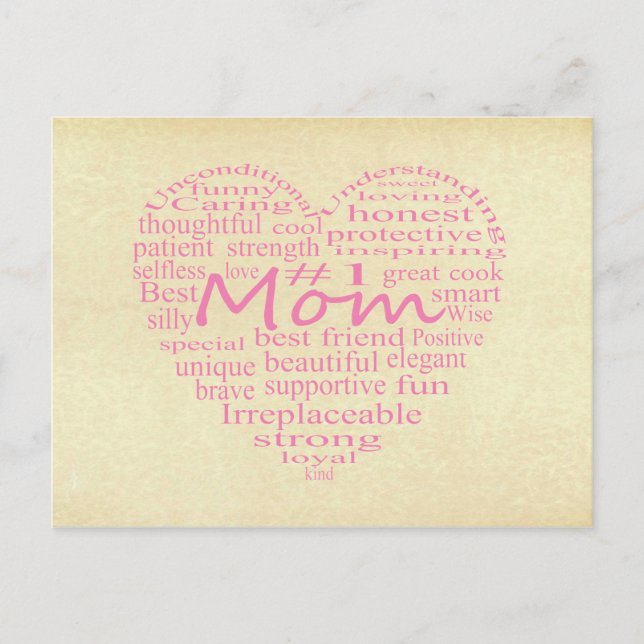 Definition Of A Mother-Heart Outline by STaylor Postcard (Front)