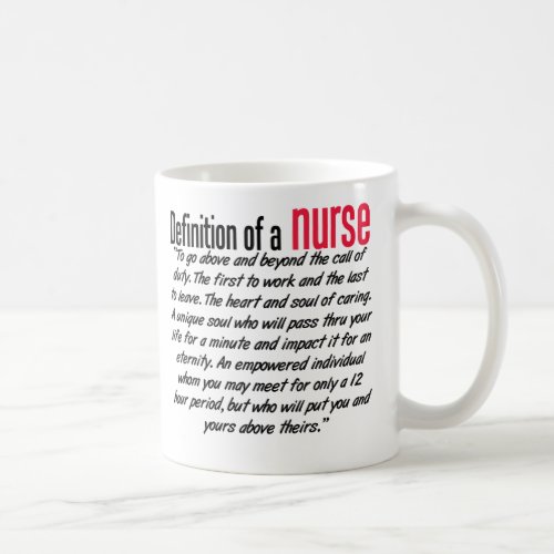 Definition of a Nurse Coffee Mug