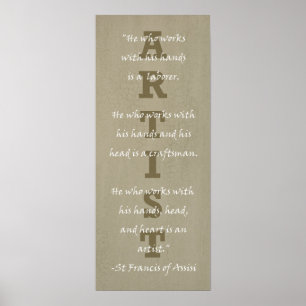 Definition of an Artist Poster