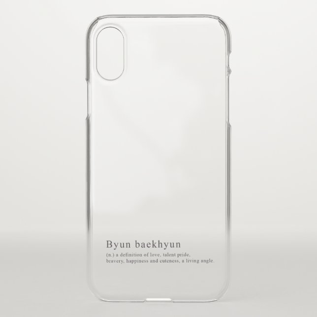 definition of baekhyun uncommon iPhone case (Back)