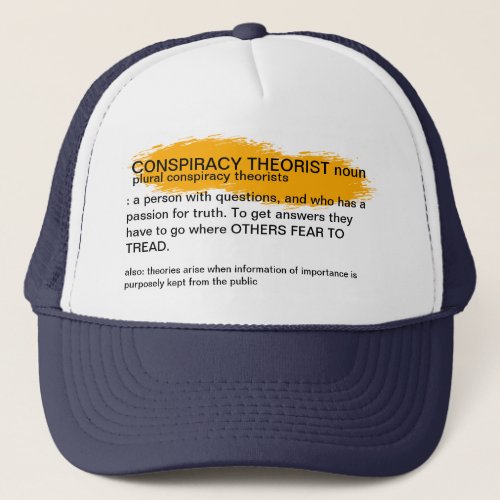 Definition of conspiracy theorists hat