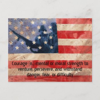 Definition Of Courage Army Men Postcard by Meg_Stewart at Zazzle