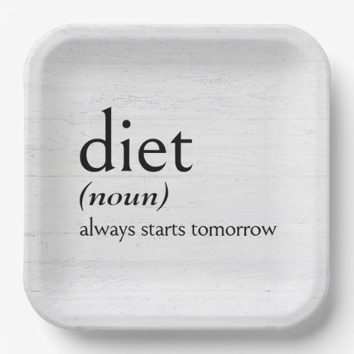 Definition of DIET Paper Plates
