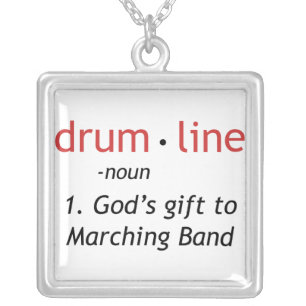 Definition of Drumline Silver Plated Necklace