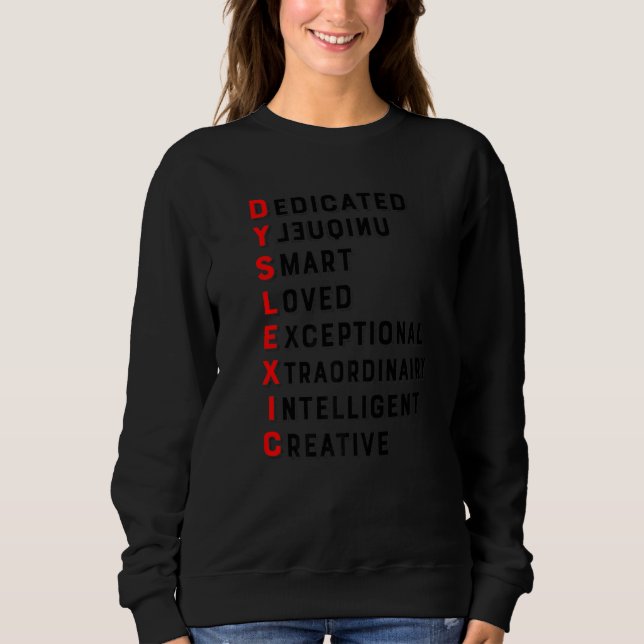 Definition of Dyslexia Awareness Interventionist T Sweatshirt (Front)