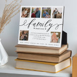Definition of family Custom Photo Collage Keepsake Plaque<br><div class="desc">Beautiful personalized family keepsake photo keepsake plaque. Display your beautiful family photo memories and your own definition of family in your own words. The plaque is designed like a dictionary definition with "Family" designed in a beautiful handwritten script style. Special personalized family photo collage photo block to display your own...</div>