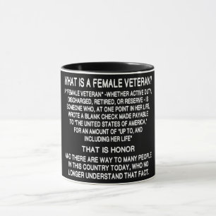 Definition Of Female Veteran Mug