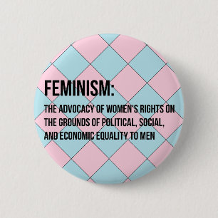 Definition of Feminism Pinback Button