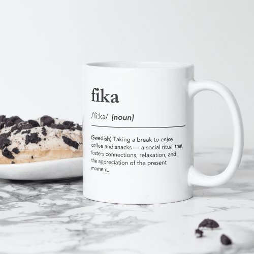 definition of fika swedish coffee break dictionary coffee mug