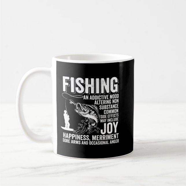 Definition of Fishing funny Fishing Fisherman Coffee Mug (Left)