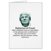Definition of Fraud - TRUMP (Front)