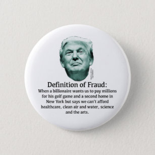 Definition of Fraud - TRUMP Pinback Button