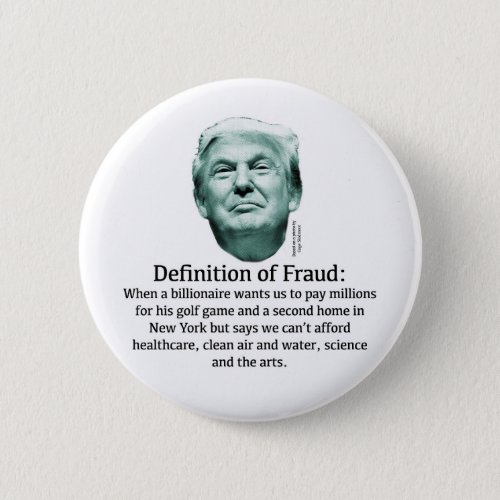 Definition of Fraud _ TRUMP Pinback Button