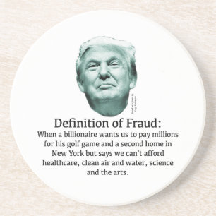 Definition of Fraud - TRUMP Sandstone Coaster