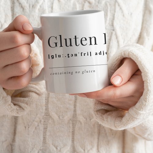Definition of Gluten Free Coffee Mug _ Dictionary 