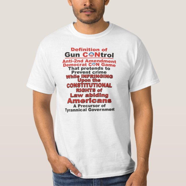 Definition of Gun CONtrol Men's T Shirt (Front)