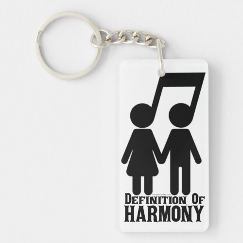 Definition Of Harmony Keychain