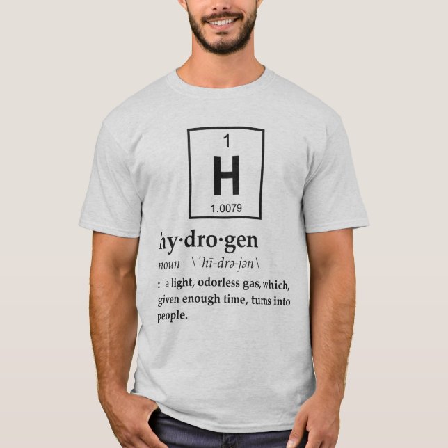 Definition of Hydrogen T-Shirt (Front)