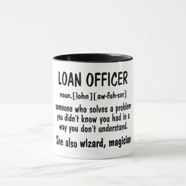 Definition Of Loan Officer Mug Zazzle