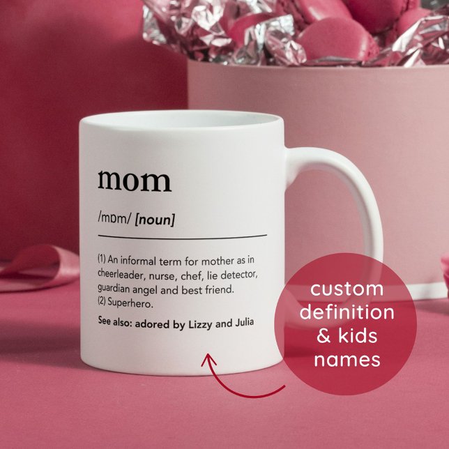Definition of Mom funny Mother dictionary Coffee Mug (Creator Uploaded)