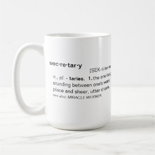 Definition of Secretary Funny Mug