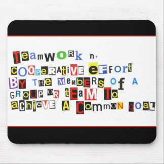 Definition of Teamwork Mouse Pad