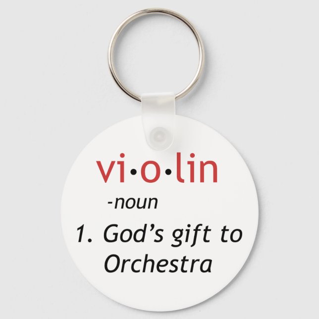 Definition of Violin Keychain (Front)