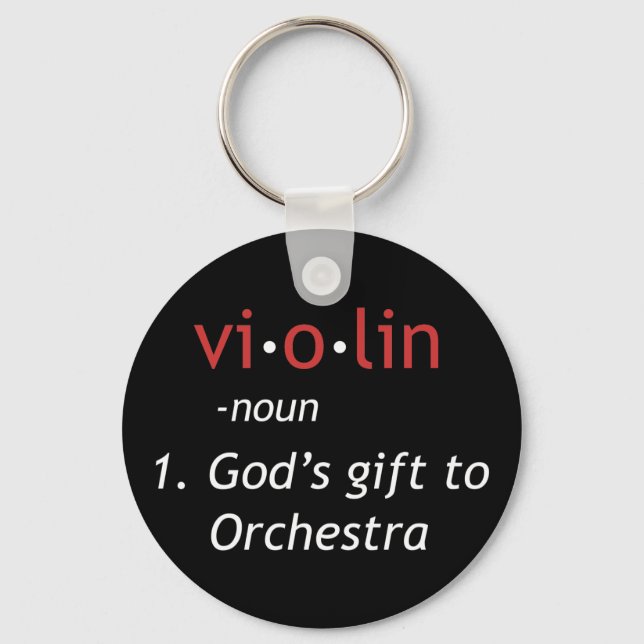 Definition of Violin Keychain (Front)