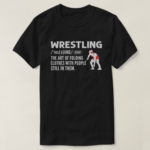 Definition Of Wrestling Funny Wrestler Coach T_Shirt