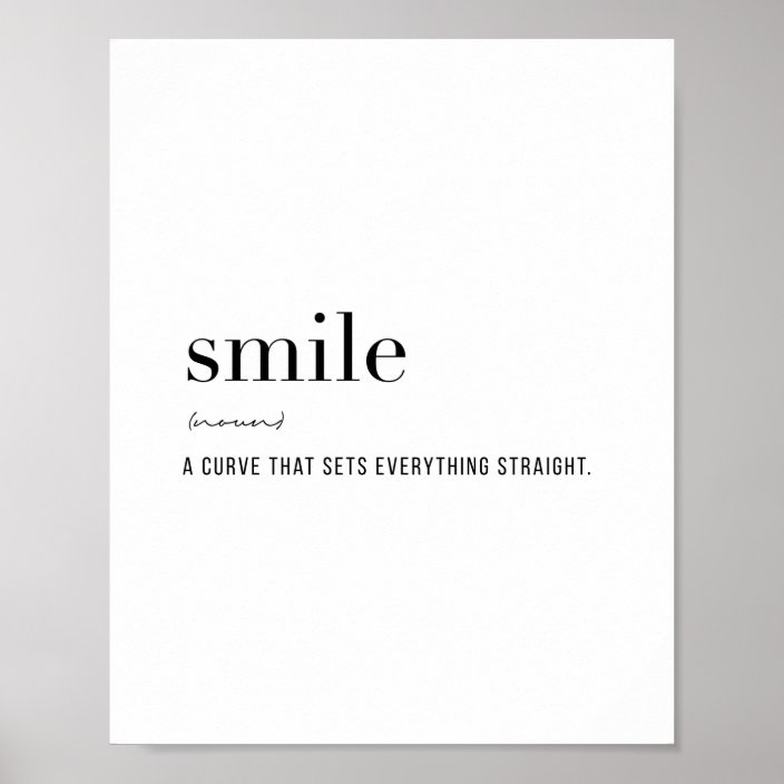 definition-smile-poster-zazzle