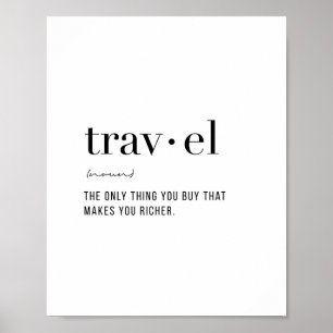 Definition Travel Poster