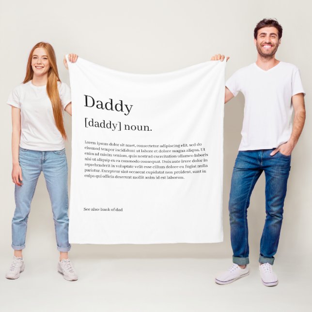 Definition Your Own Fun Personalized  Fleece Blanket (In Situ)