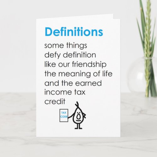 Definitions A Funny Thinking Of You Poem Card