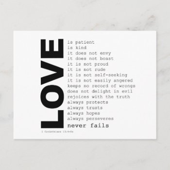 Definitions Of Love Post Card by ImGEEE at Zazzle