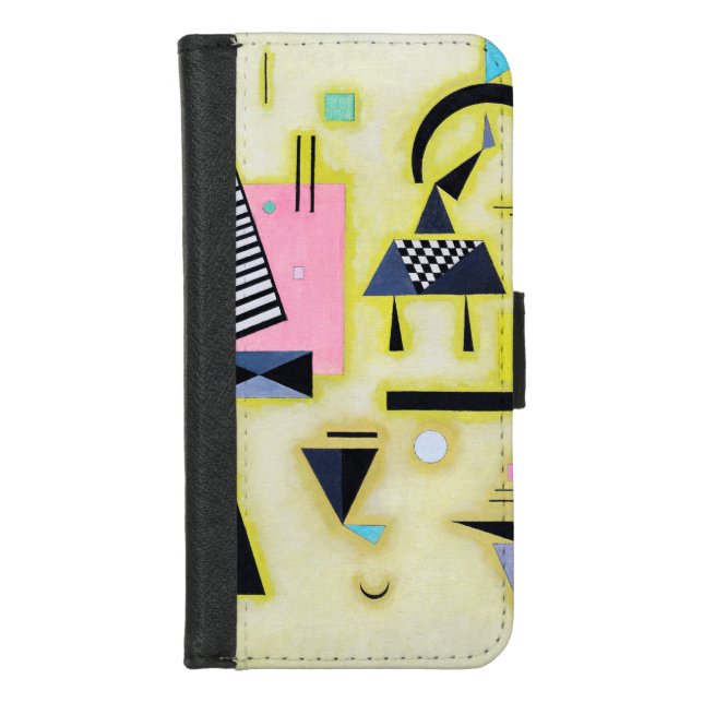 Definitive Rosy, Wassily Kandinsky iPhone Wallet Case (Front)