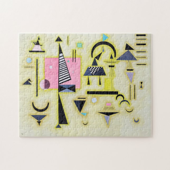 Definitive Rosy, Wassily Kandinsky Jigsaw Puzzle (Horizontal)