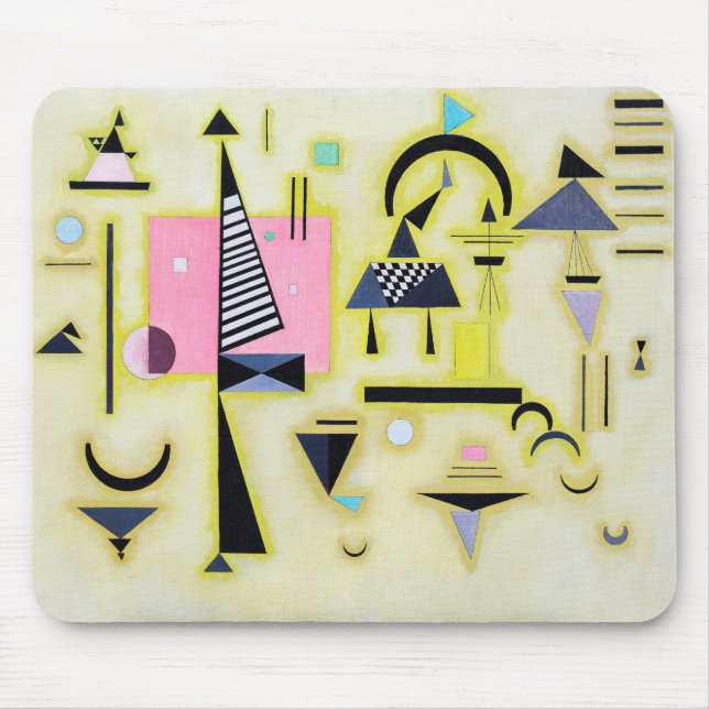 Definitive Rosy, Wassily Kandinsky Mouse Pad (Front)
