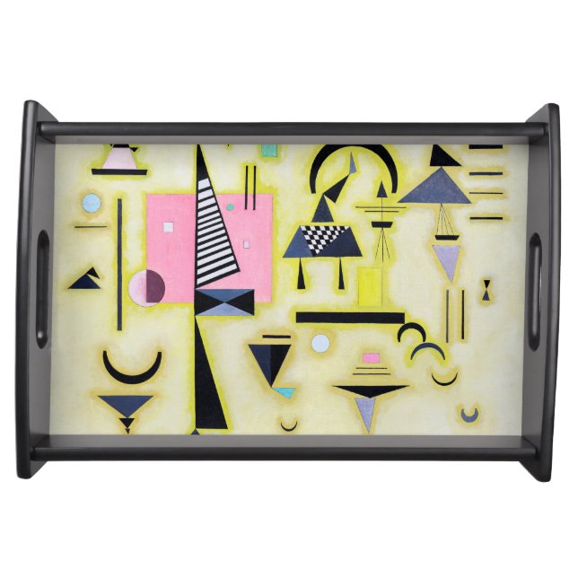 Definitive Rosy, Wassily Kandinsky Serving Tray (Front)