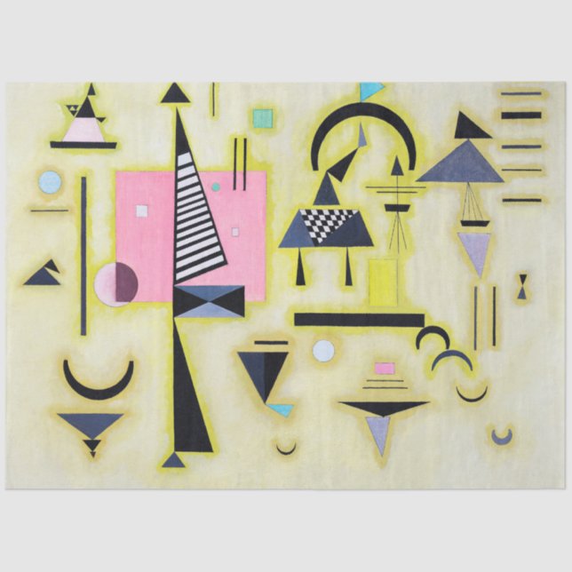 Definitive Rosy, Wassily Kandinsky Tissue Paper (Front)