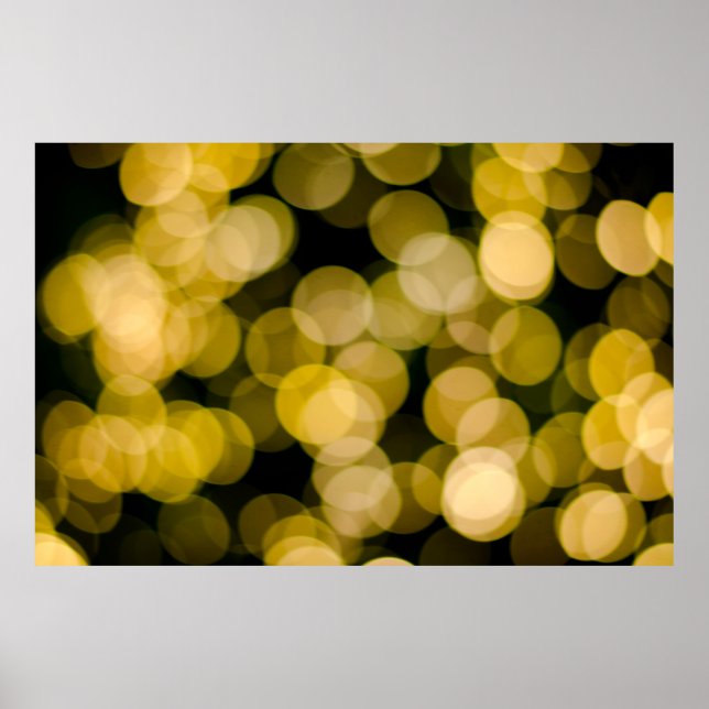 Defocused night light background. Abstract circula Poster (Front)