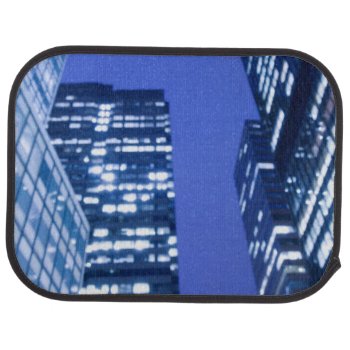 Defocused Upward View Of Office Building Windows Car Floor Mat by iconicnewyork at Zazzle