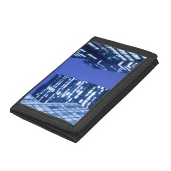 Defocused Upward View Of Office Building Windows Tri-fold Wallet by iconicnewyork at Zazzle