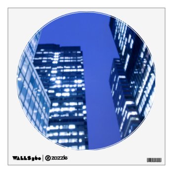 Defocused Upward View Of Office Building Windows Wall Sticker by iconicnewyork at Zazzle